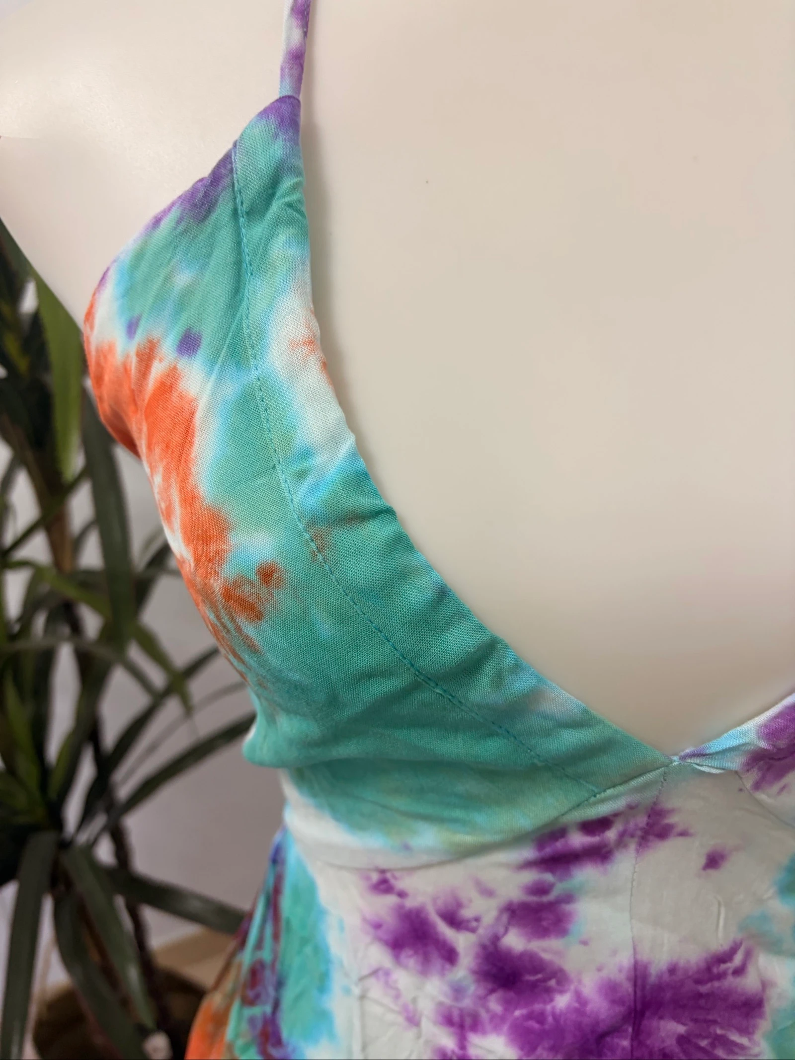 Tie-dye print summer maxi dress – photo 5